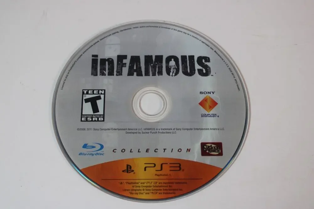 inFamous Collection (Sony PlayStation 3, PS3) Authentic, disc only, Tested/works